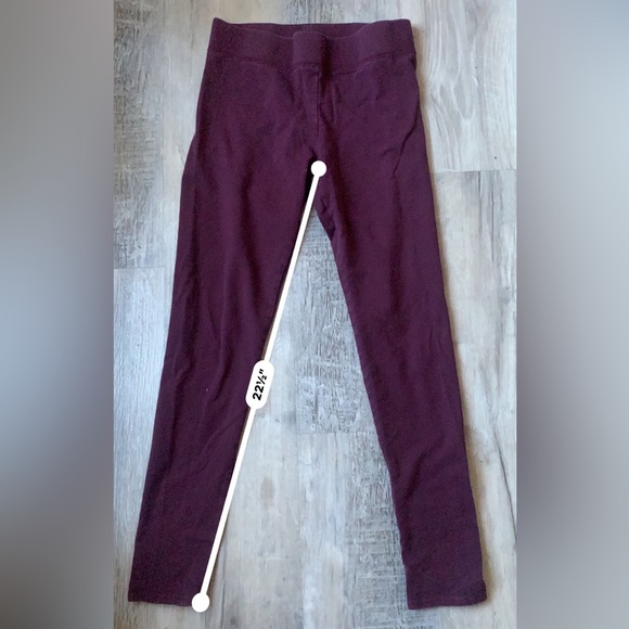 Aerie Chill Play Maroon Leggings - Picture 4 of 7